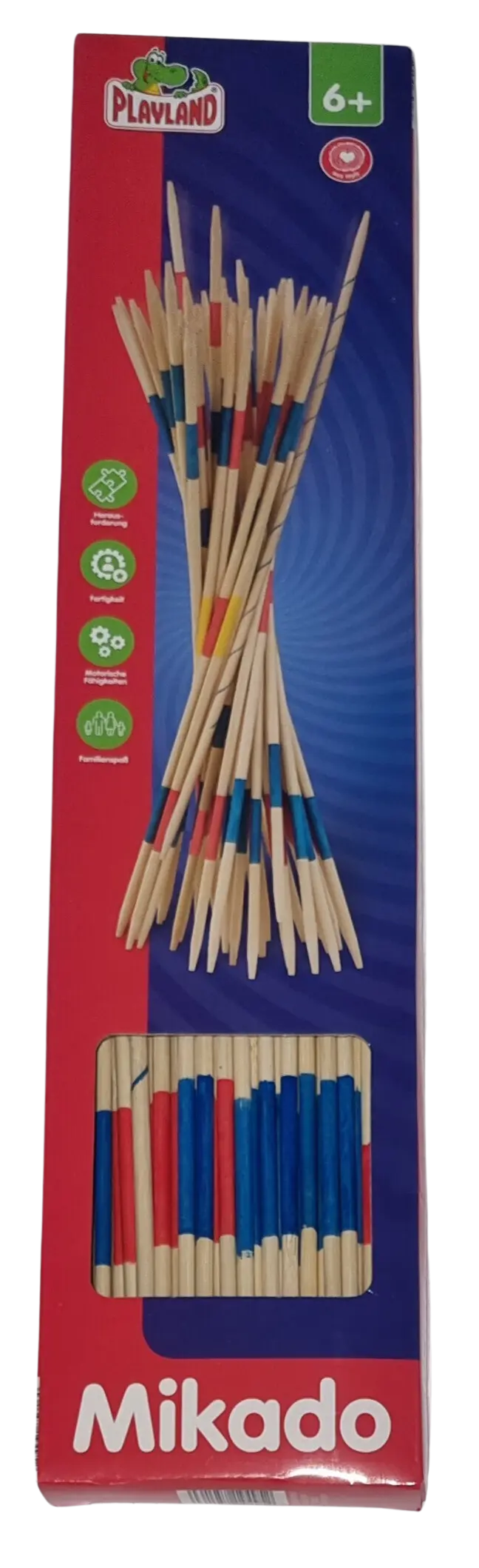 WELL HOME Mikado XXL In Bambù Naturale - Gioco Di Abilità Con 31 Bastoncini Da 90 Cm